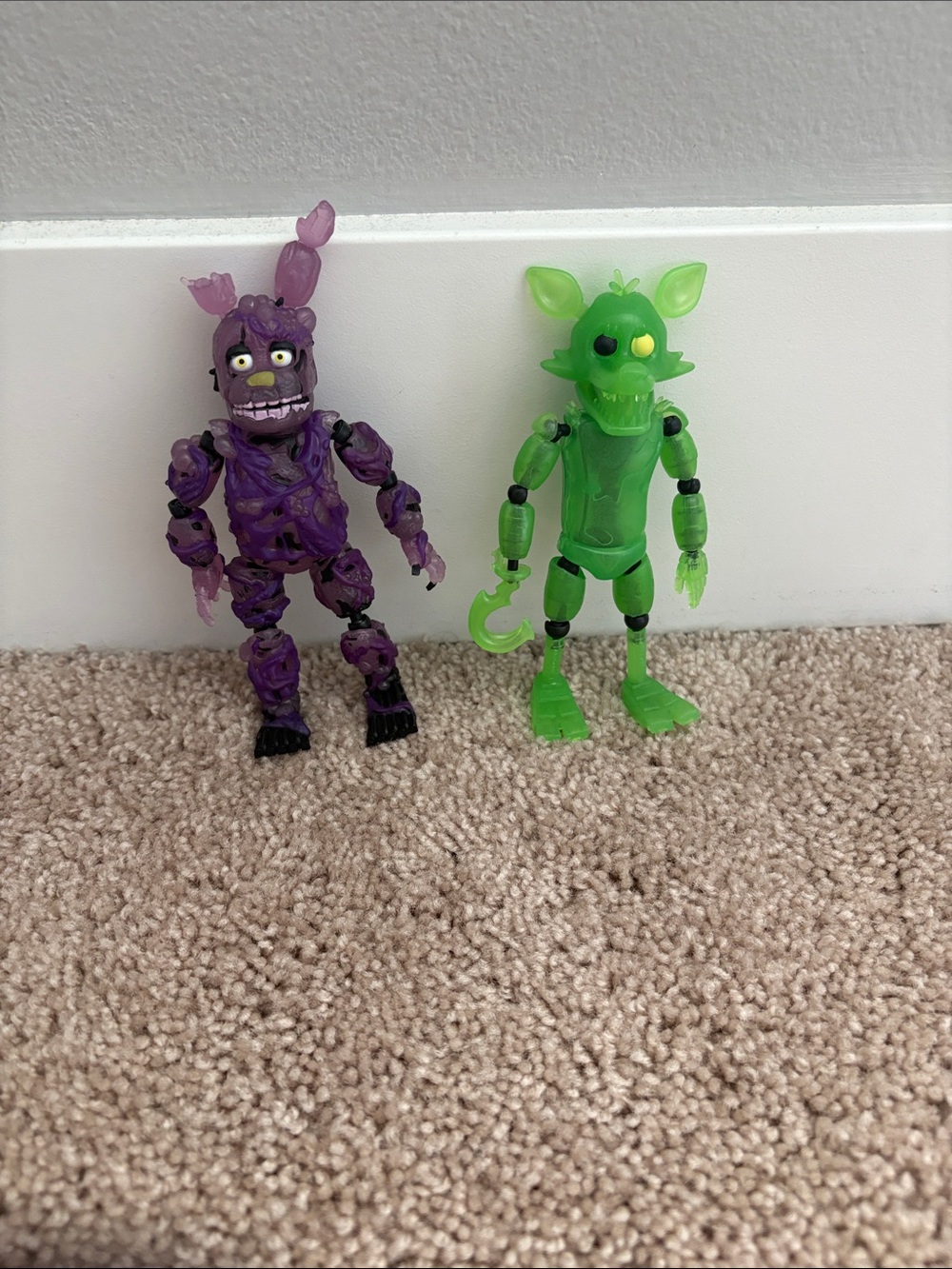 FNaF Radioactive Foxy and Radioactive Springtrap Funko Action Figure
